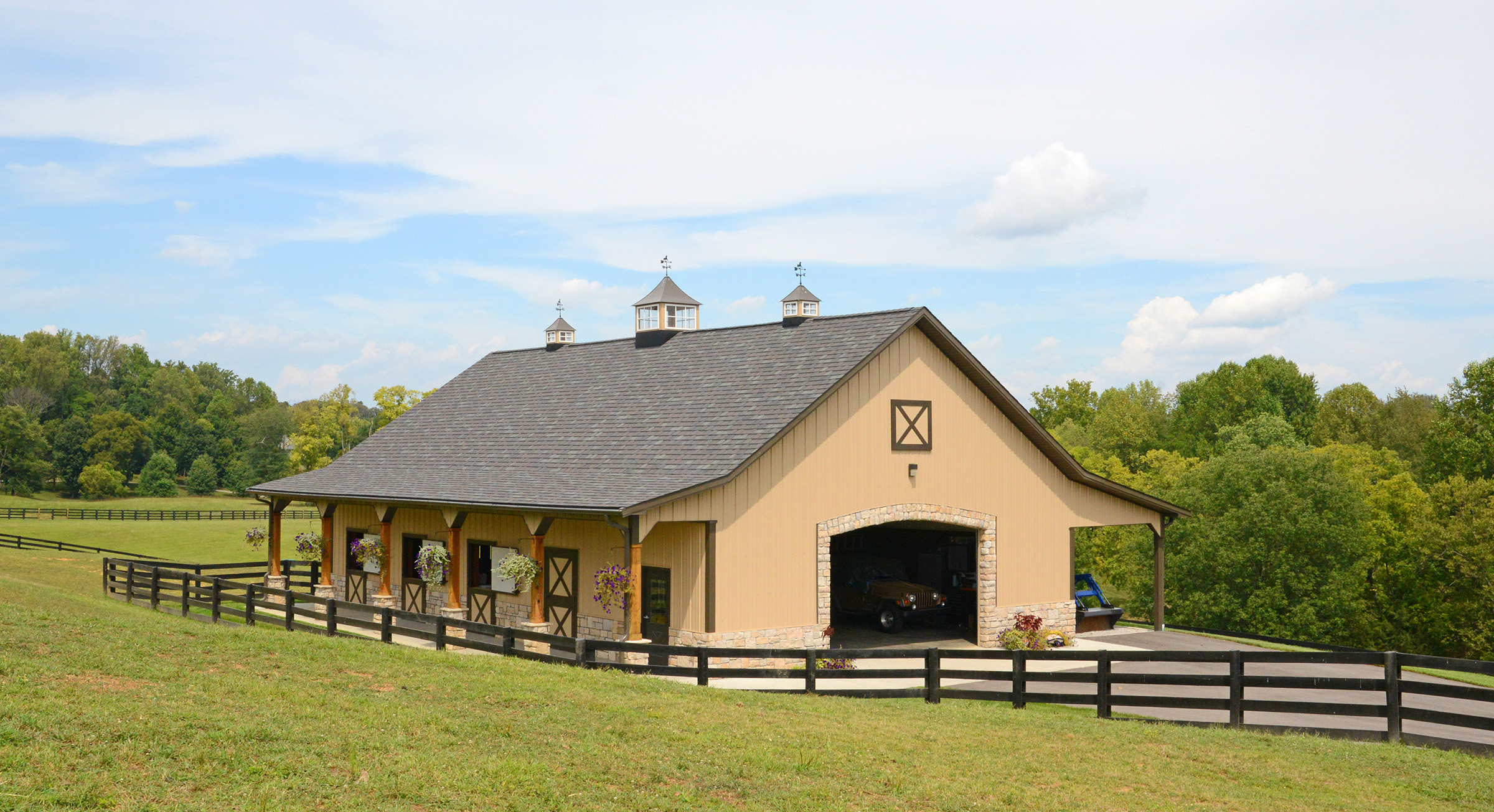 post frame equine building
